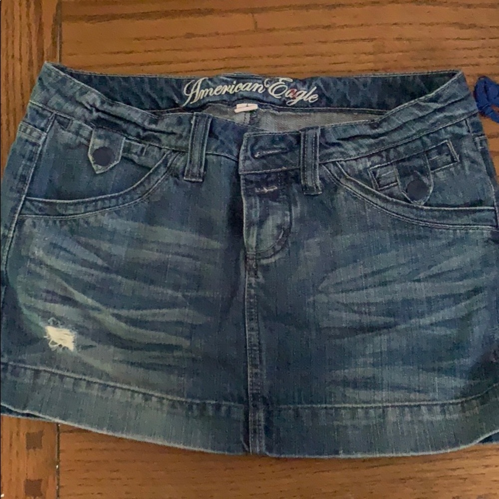 Old style denim skirt